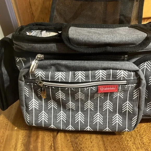 Lekebaby Baby Stroller Organizer w/ Insulated Cup Holders Universal Fit Pockets - Picture 2 of 6